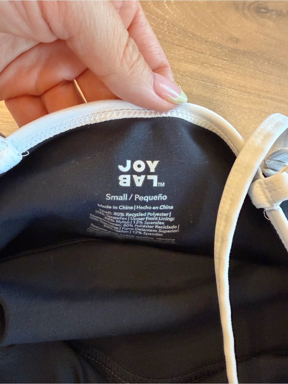 JoyLab Black Women’s Athletic Bra Top and Leggings - Picture 4 of 6